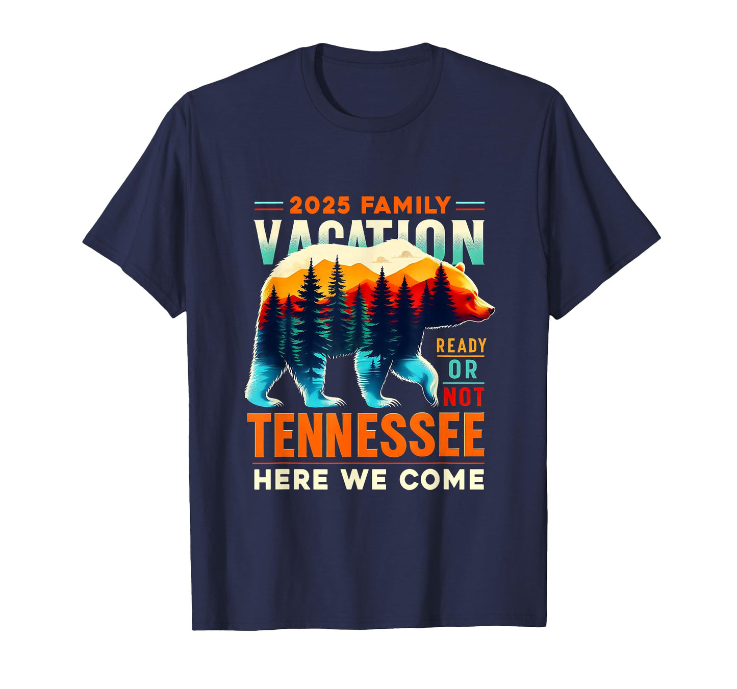 Great Smoky Mountains Tennessee Family Vacation 2025 Trip T-Shirt