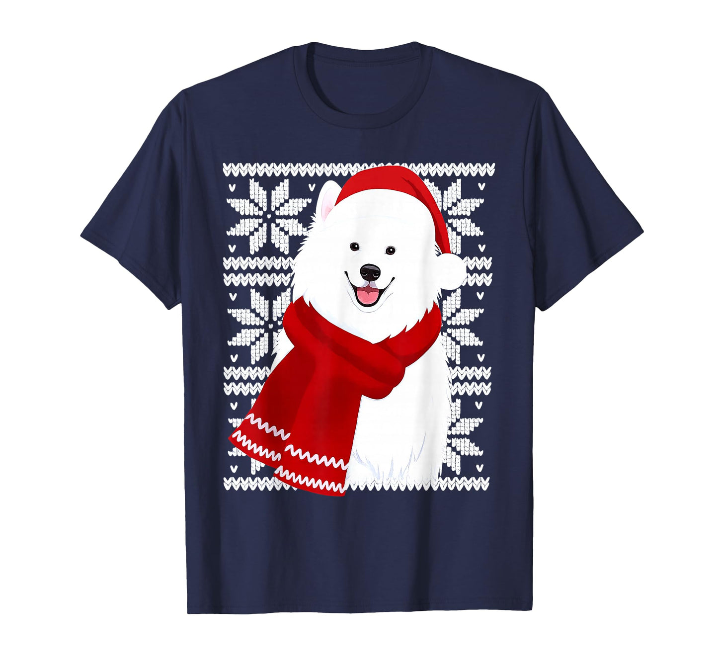 Samoyed Ugly Christmas Holiday Dog Lover T-Shirt
