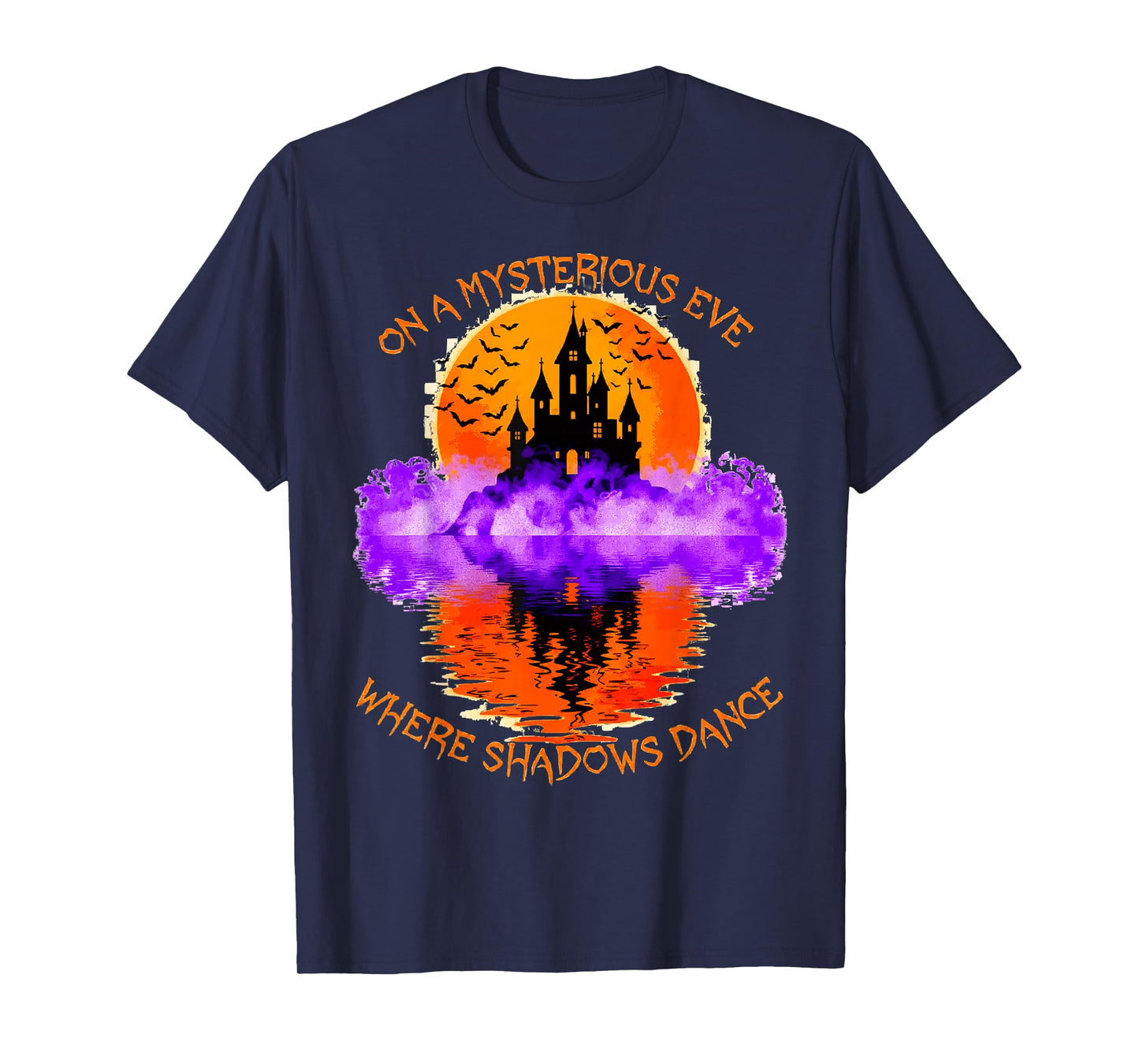 Haunted Castle Halloween Spooky Gothic Night T-Shirt