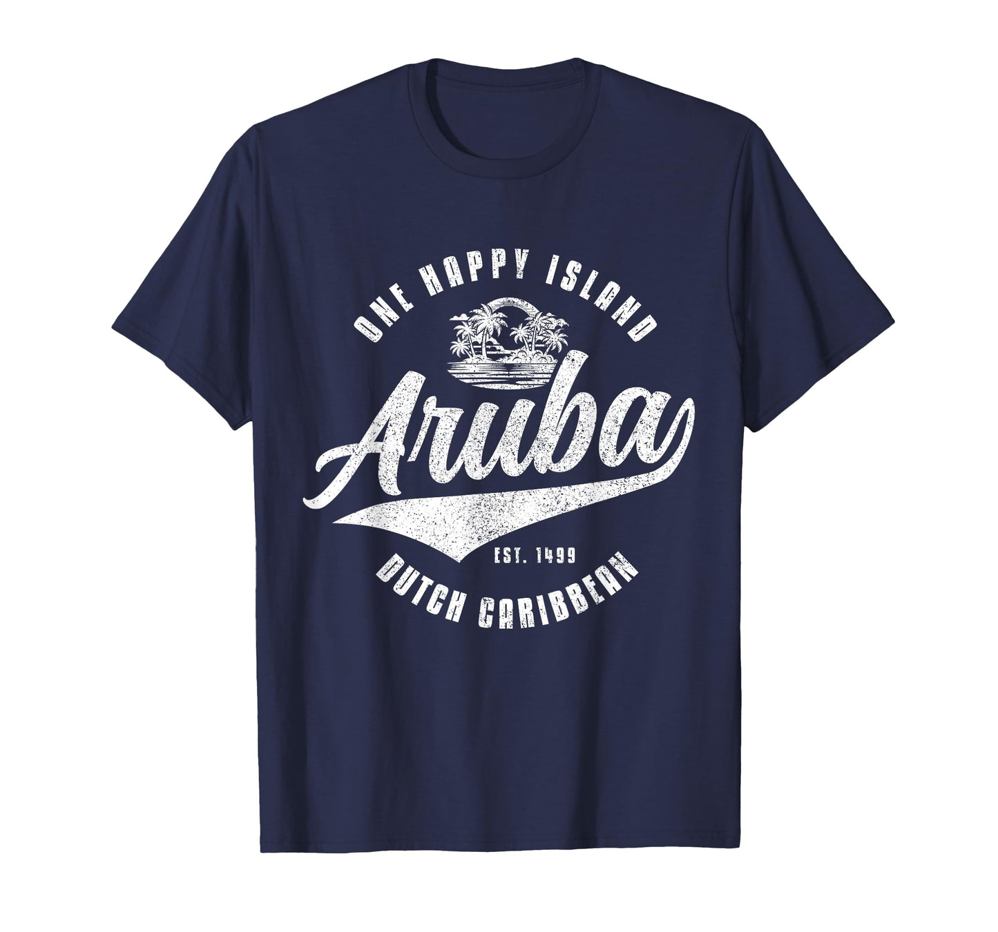 Aruba Happy Island Craibbean Souvenir Pride Vintage T-Shirt