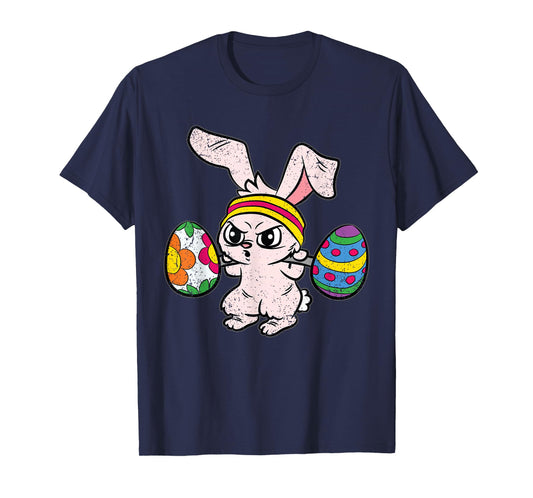 Bunny Weight Lifting Easter Cute Gym Workout Fitness Lover T-Shirt