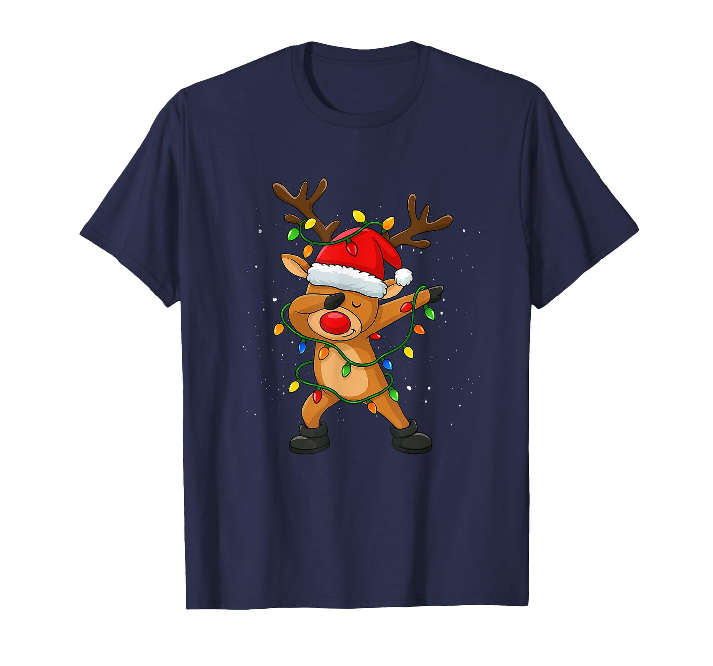 Christmas Boys Dabbing Reindeer Girls Funny Xmas Dab Cute T-Shirt