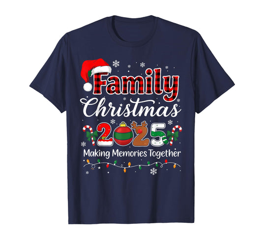 Family Christmas 2025 Matching Outfit Xmas Squad Santa T-Shirt