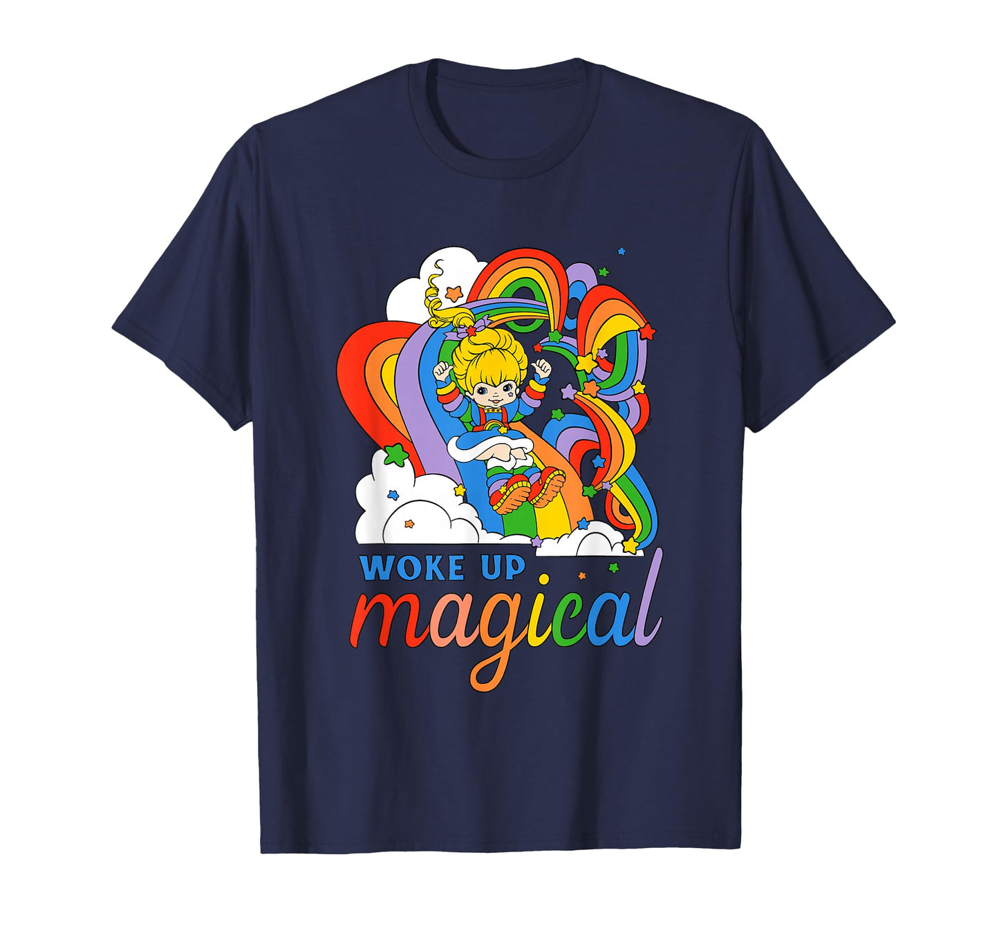 Rainbow Brite Woke Up Magical Vintage Rainbow Slide T-Shirt