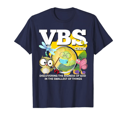 VBS Crew Magnified Nature Bible School Christian Staff Team T-Shirt