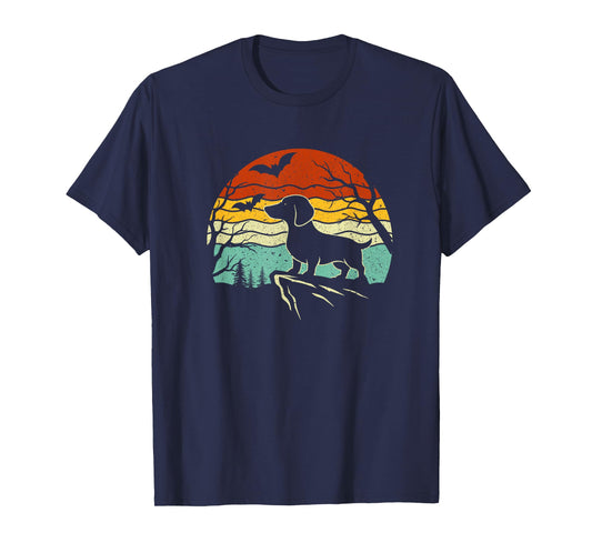 Halloween Dachshund Weenie Wiener Moonshine Sausage Dog T-Shirt