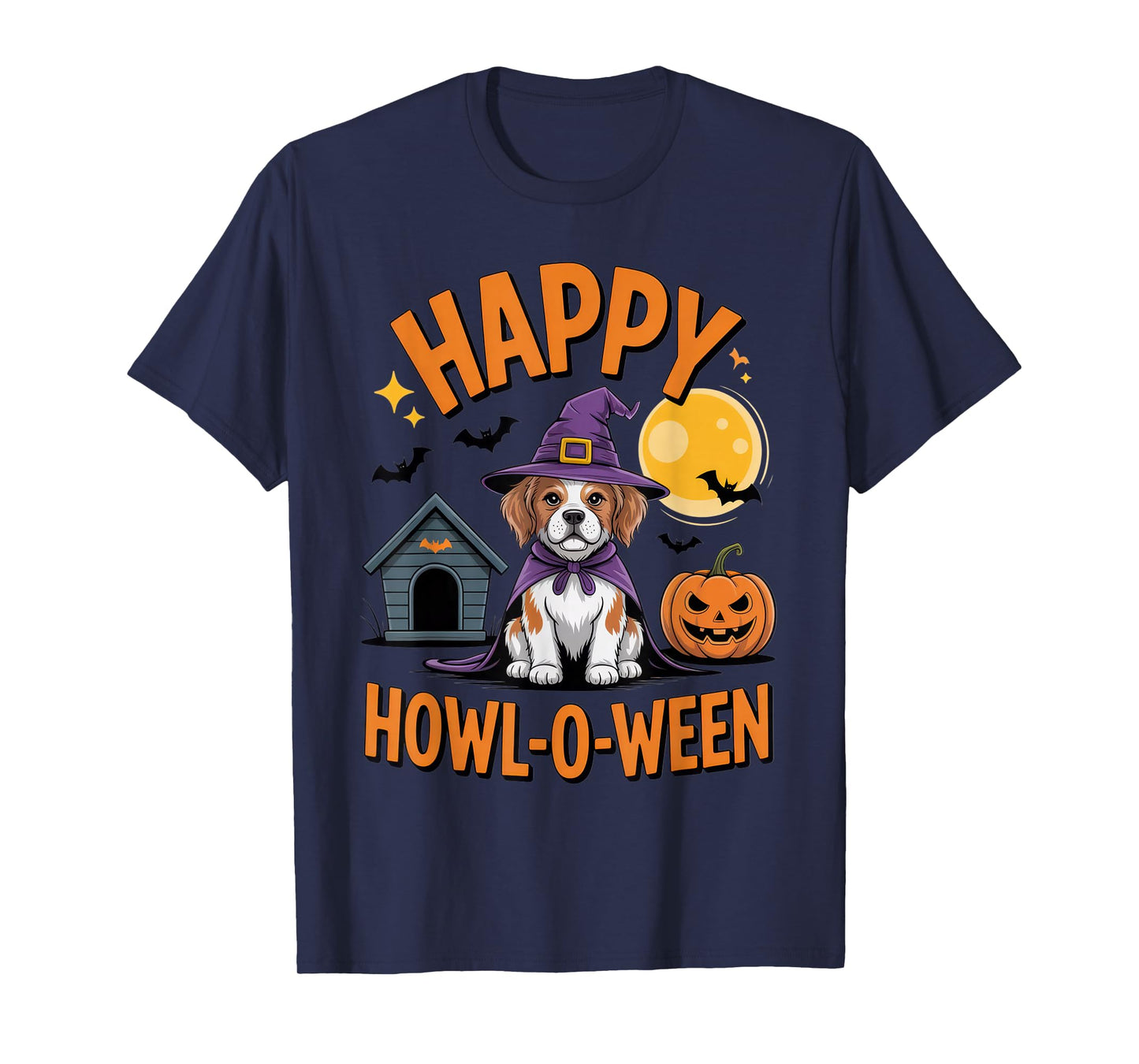 Happy Howl-O-Ween Dog Halloween Costume Trick or Treat T-Shirt