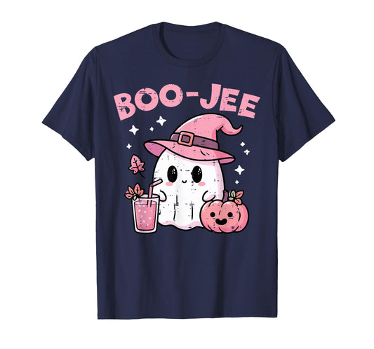 Halloween Bougie Ghost Boo Jee Boujee Costume Women Girls T-Shirt