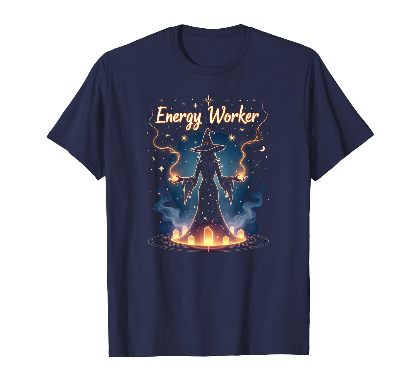 Halloween Witches & Magic Energy Worker Mystical Art T-Shirt