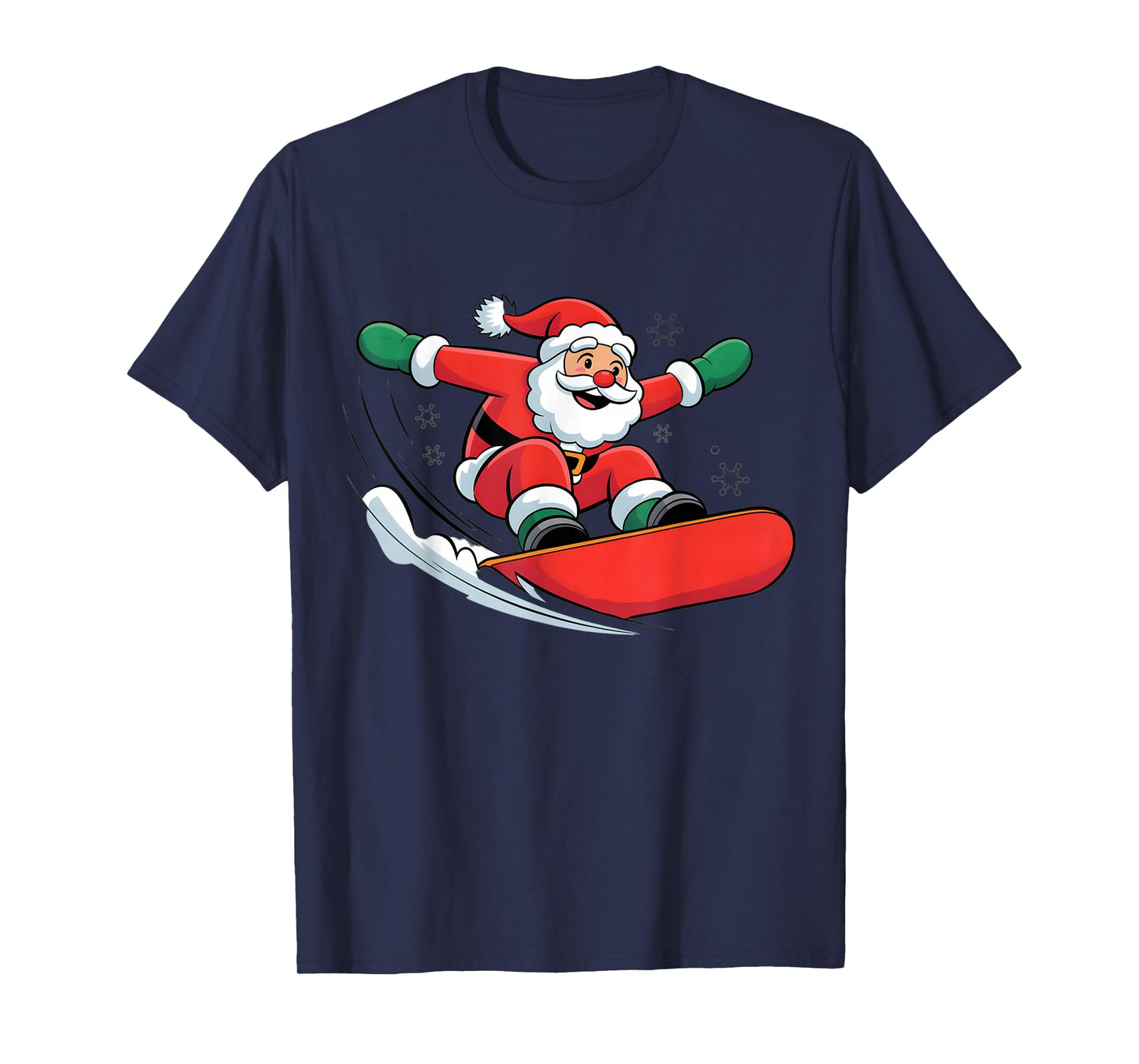 Christmas Snowboarding Snowboard Santa Xmas Boys Men Kids T-Shirt