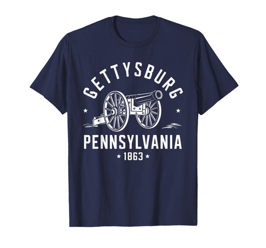 Gettysburg Pennsylvania 1863 Battlefield war civil history T-Shirt