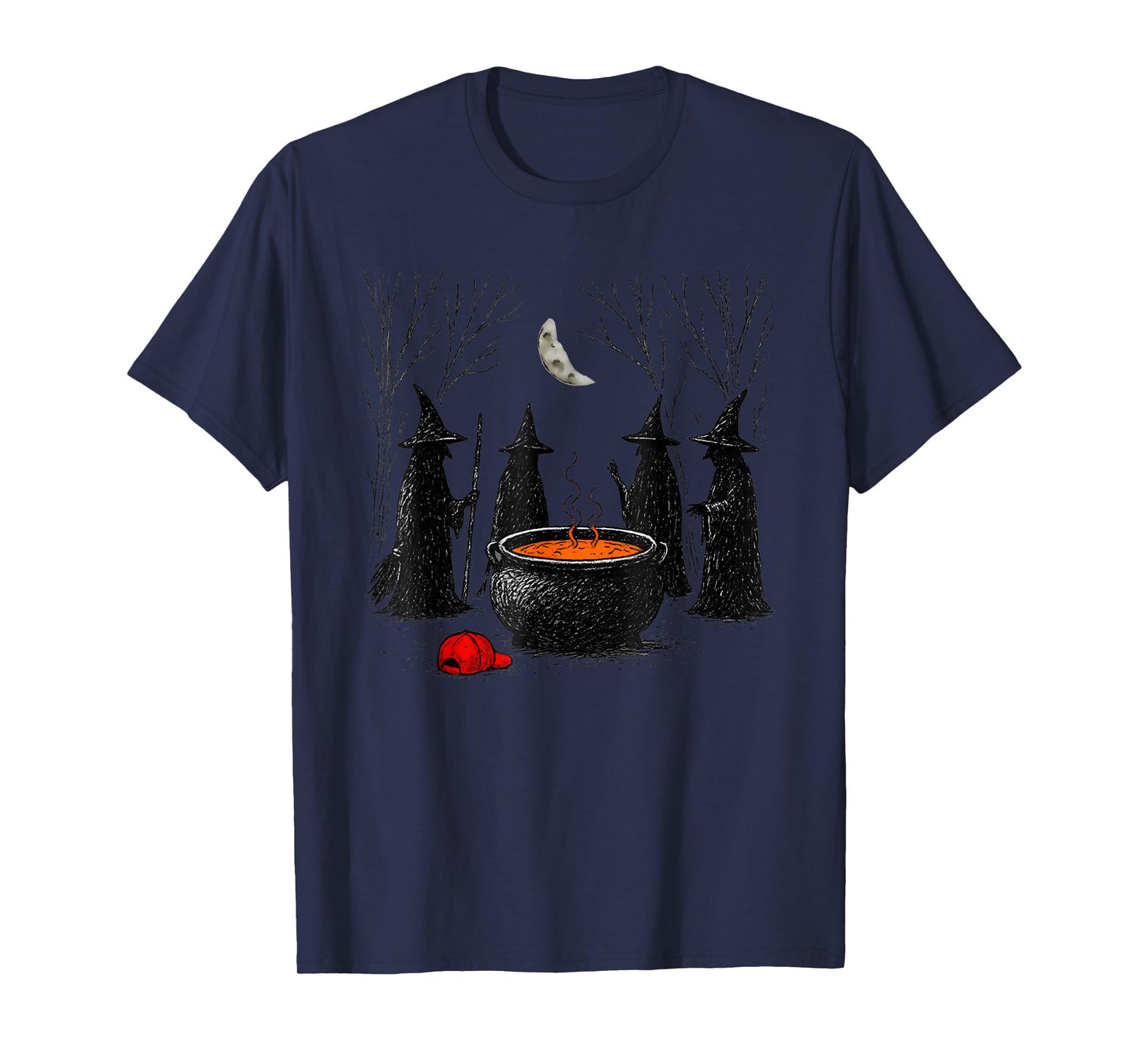 Spooky Witch Halloween Anti Trump Feminist Women Rights T-Shirt