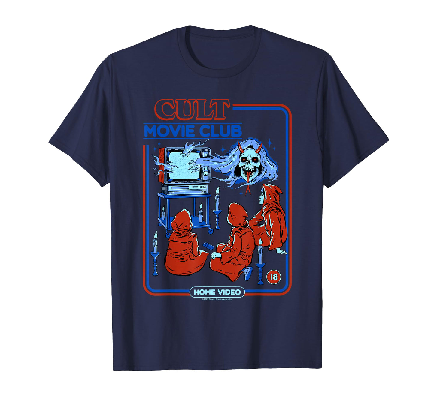 Cult Movie Club Poltergeist Retro Vintage Funny Adult Humor T-Shirt