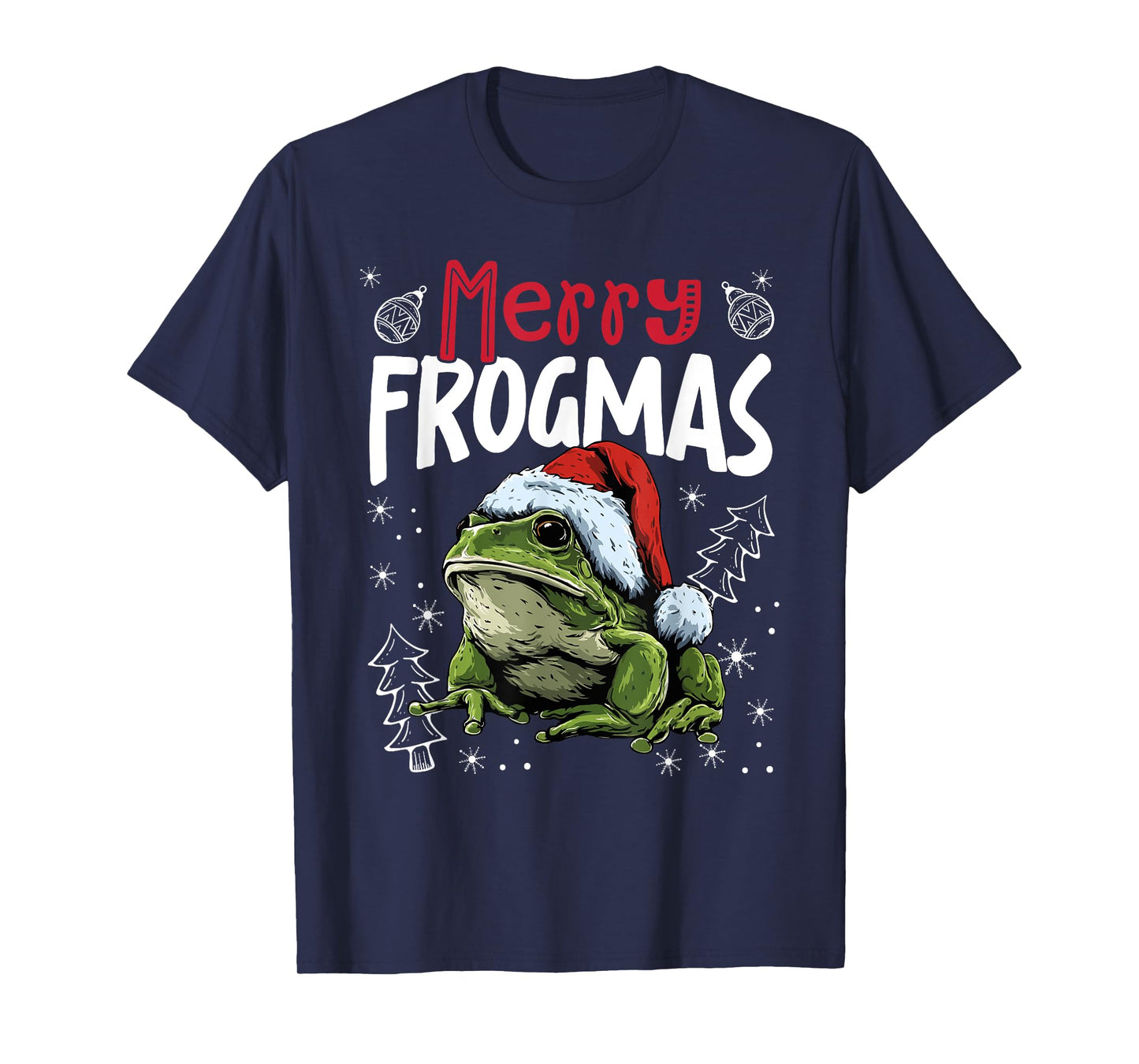 Merry Frogmas Funny Christmas Frog T-Shirt