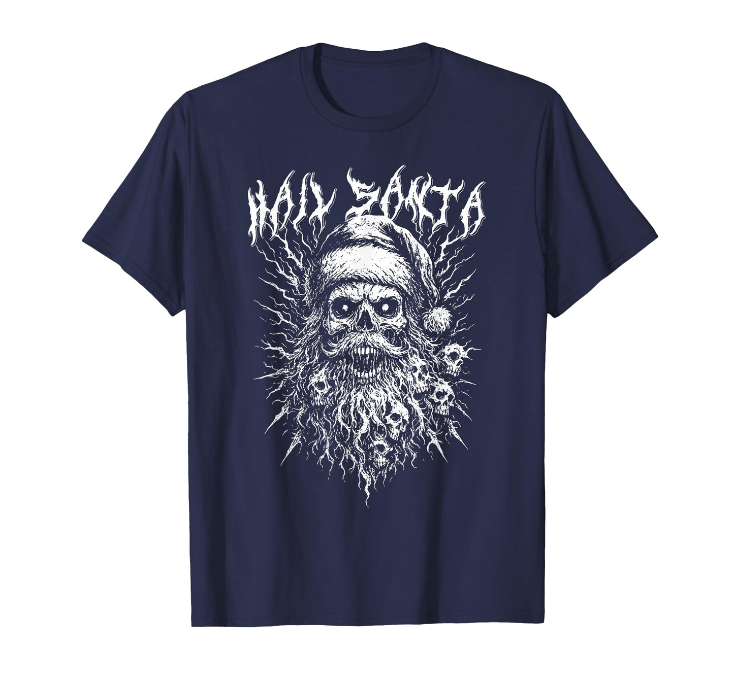 Hail Santa Demonic Dark Christmas Gothic Edgy Xmas T-Shirt