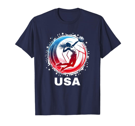 Volleyball USA Team Men Women Kids Volleyball Apparel USA T-Shirt
