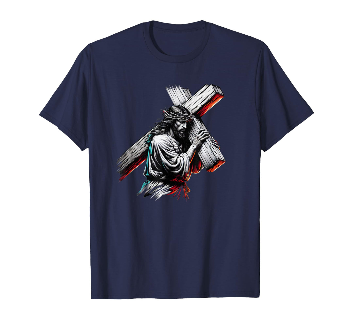 Jesus Christ Funny Crown of Thorns Crucified Saviour T-Shirt