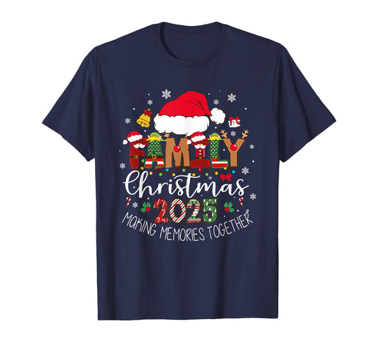 Family Christmas 2025 Family Matching Outfit Santa Xmas T-Shirt