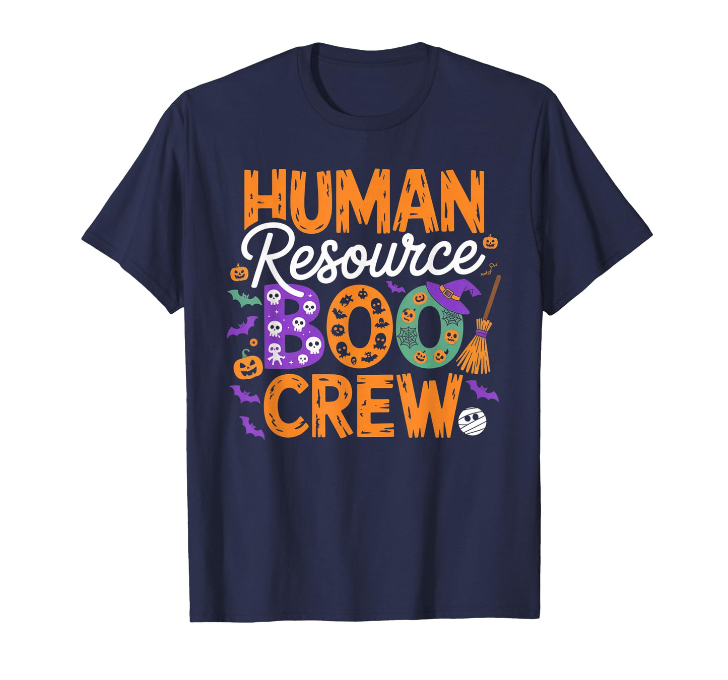 Human Resource Boo Crew Halloween Matching Spooky Outfit T-Shirt