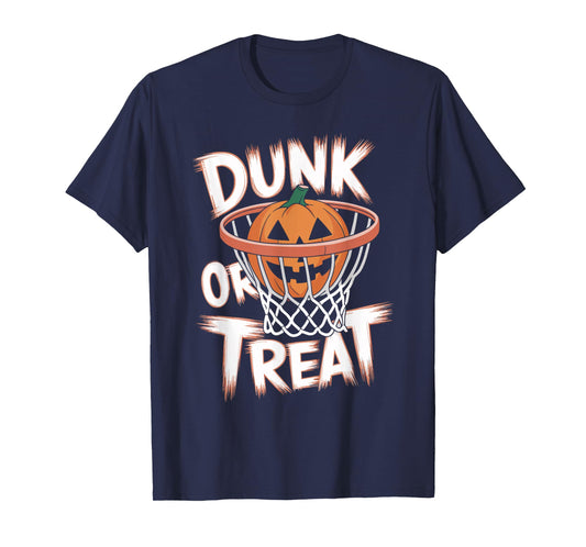 Dunk or Treat Halloween Basketball T Shirt Spooky Basketball T-Shirt