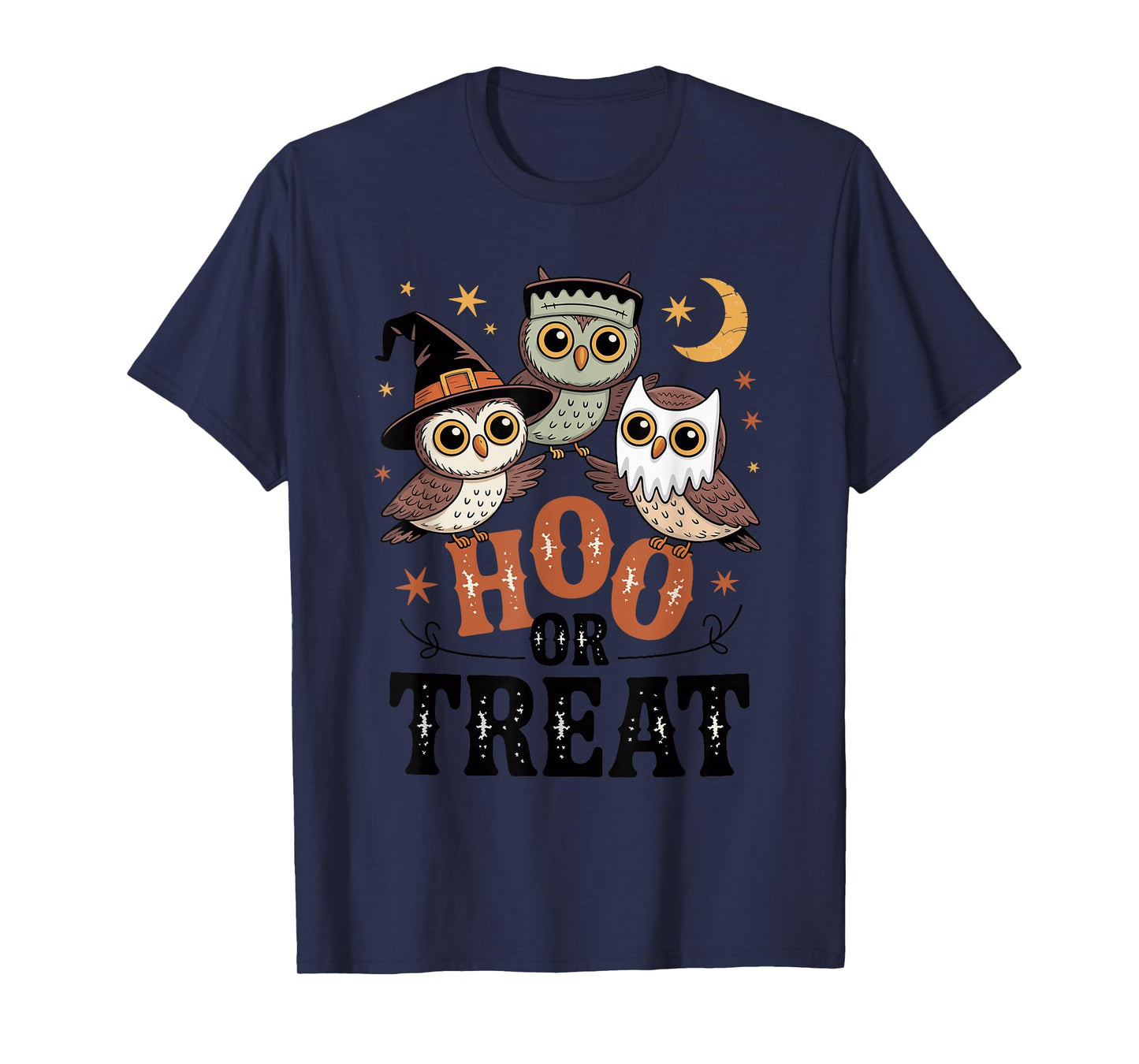 Hoo or Treat Cute Halloween Owl T-Shirt