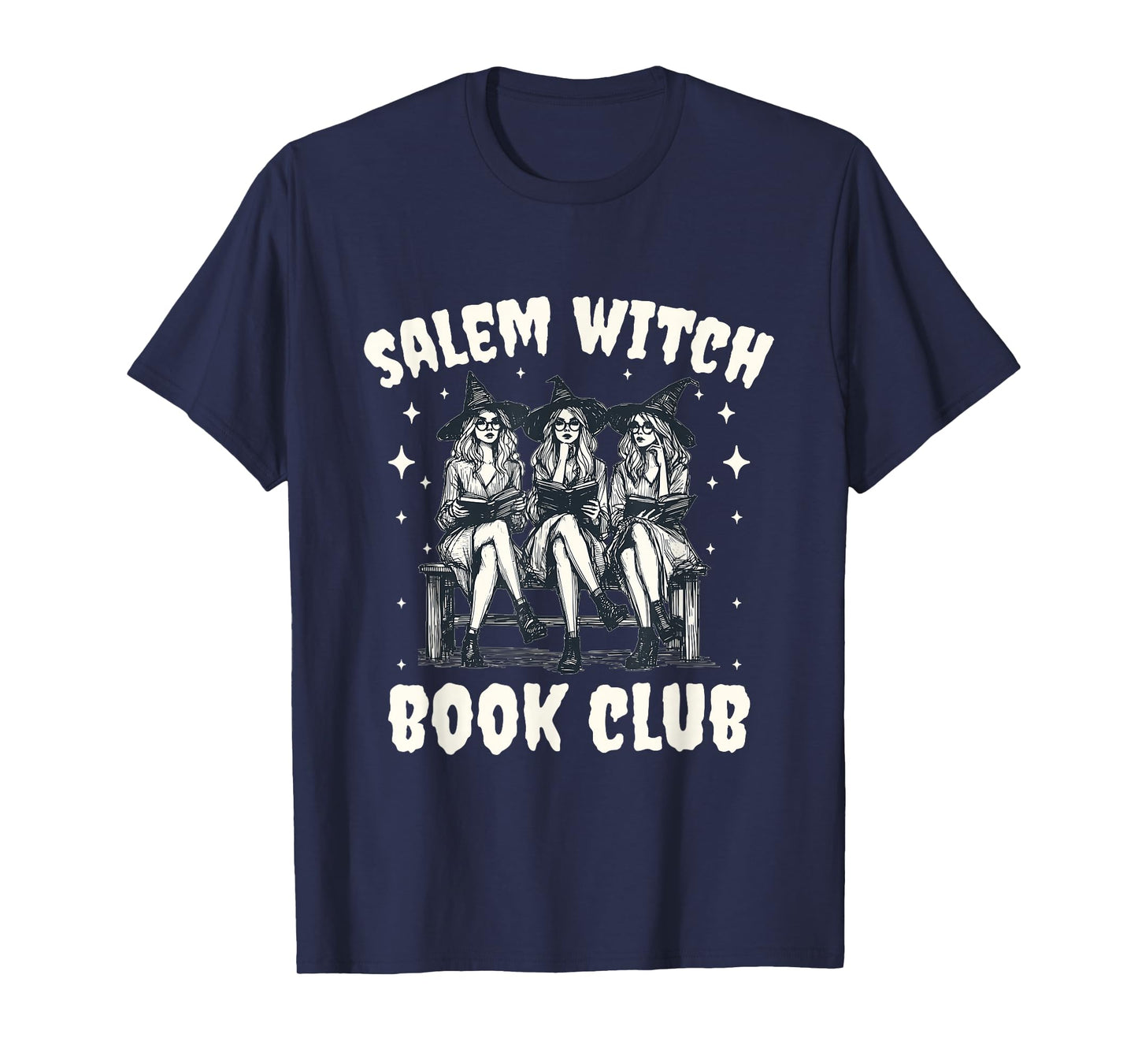 Salem Witch Book Club Retro Witches Reading T-Shirt