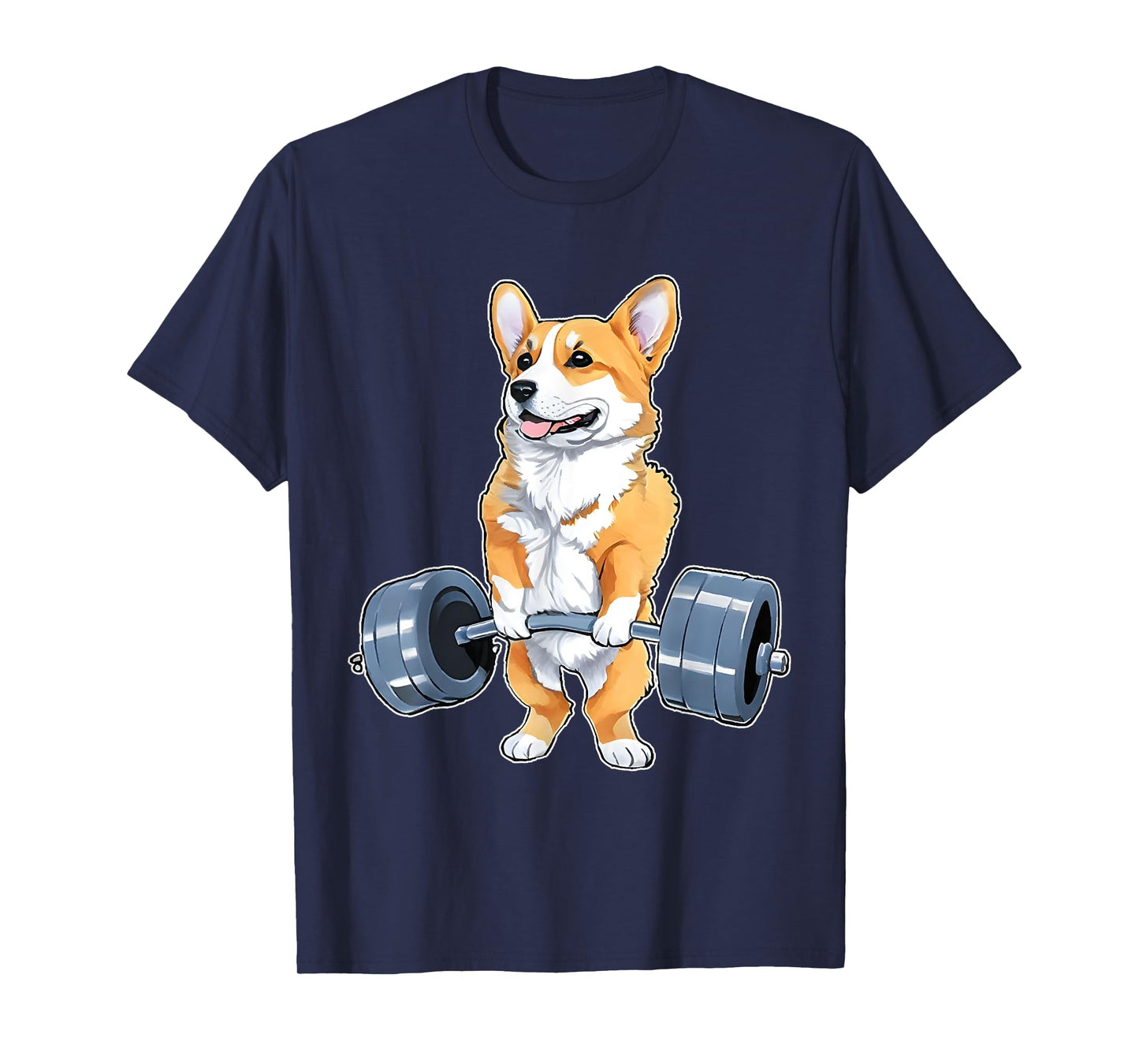 Corgi Weight Lifter Bodybuilding Weight Lifting Deadlift T-Shirt
