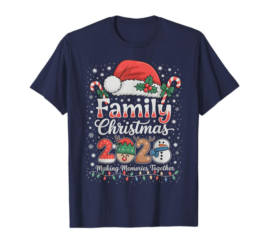 Family Christmas 2025 Matching Outfit Xmas Men Women Gifts T-Shirt