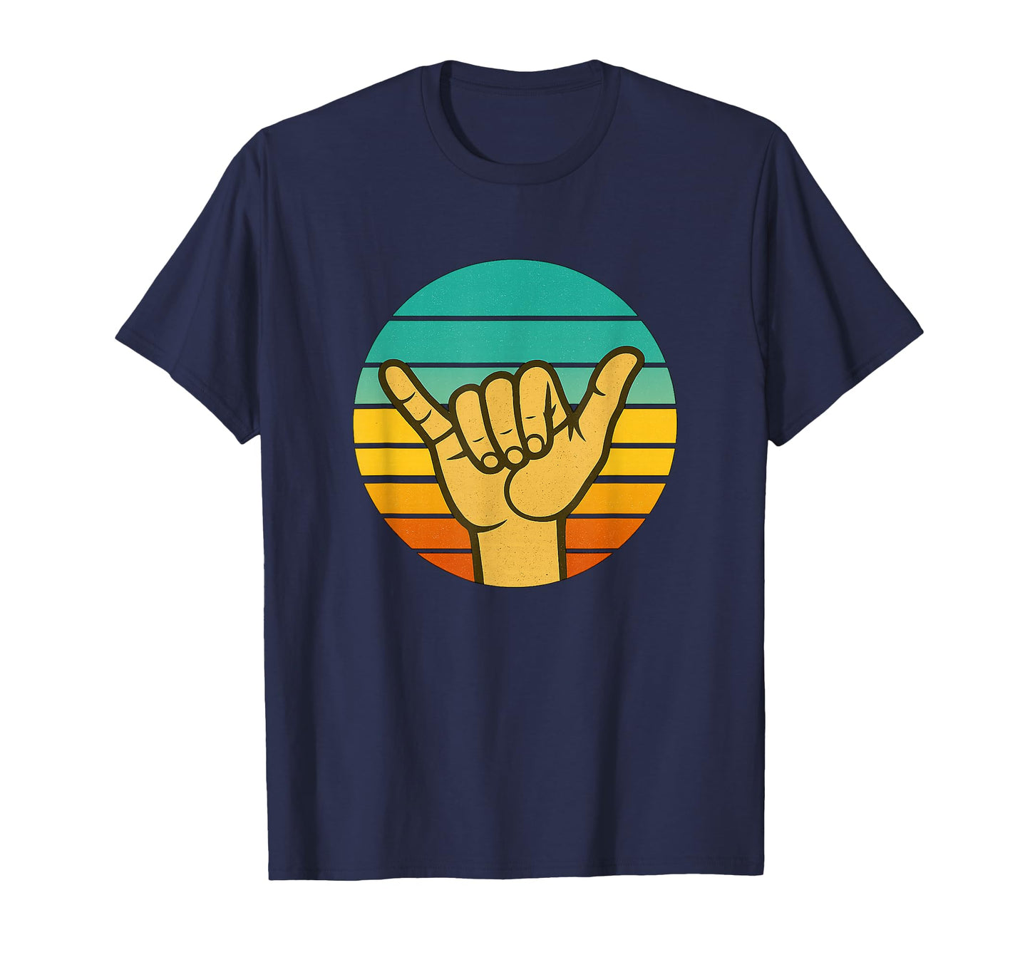 Retro Shaka/Surf Sign: Cool Vintage Surfer/Surfing Style T-Shirt