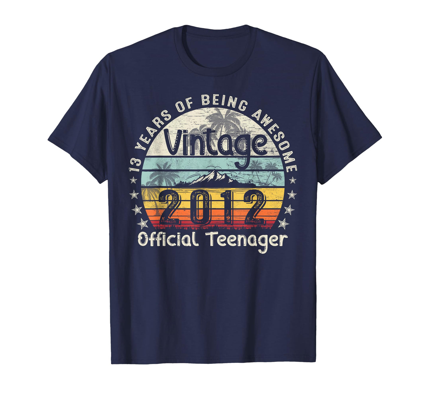 13 Yr Old Gifts Vintage 2012 Official Teenager 13th Birthday T-Shirt