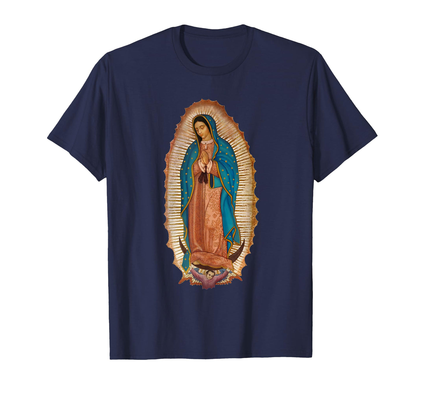 Virgen De Guadalupe Sant Mary Mexico Shirts For Women T-Shirt