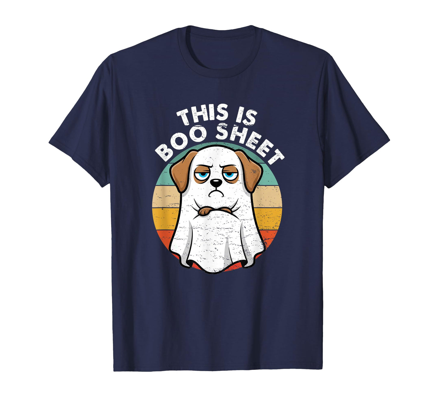 This is Boo Sheet Labrador Dog Retro Halloween Funny Dog T-Shirt