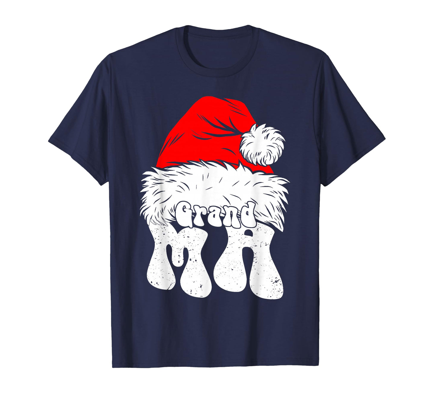 Grandma Santa Christmas Family Matching Pajamas Xmas Mother T-Shirt