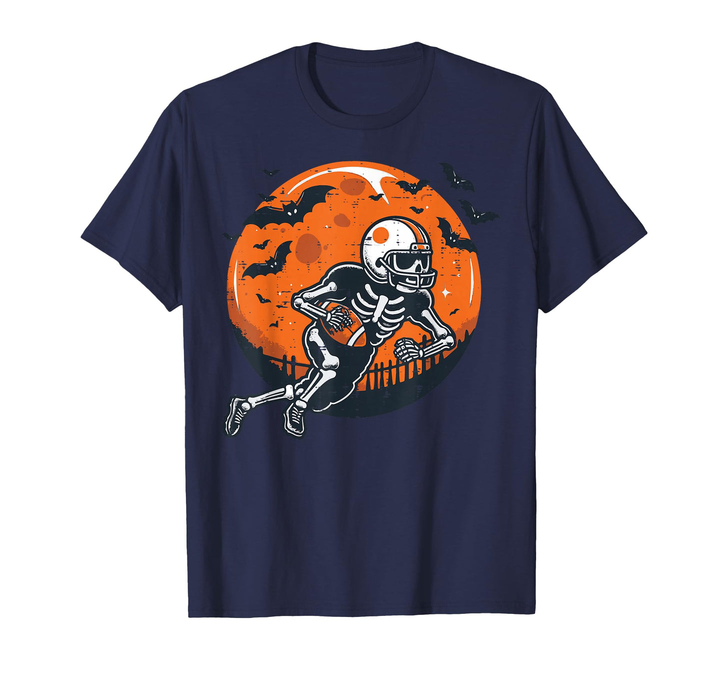 Halloween Skeleton American Football Costume Boys Kids Men T-Shirt