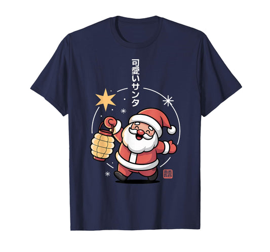 Cute Santa Chibi - Kawaii Christmas T-Shirt
