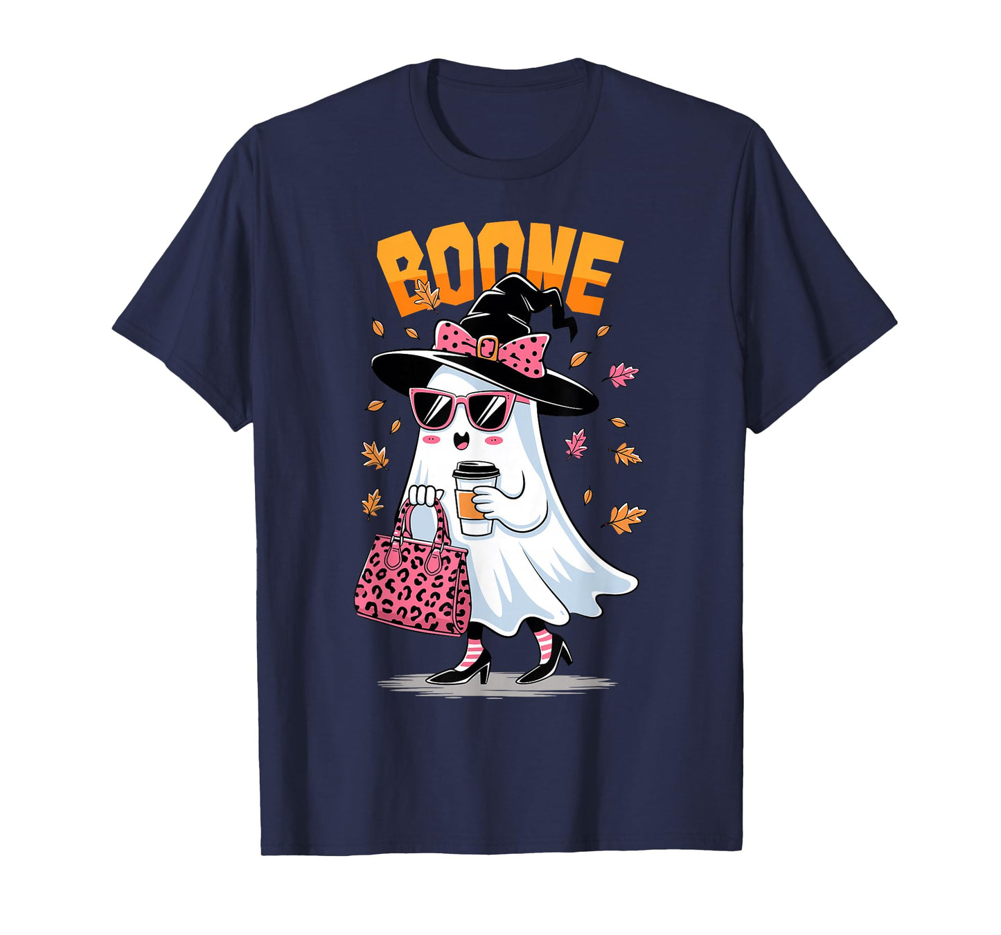 Retro Boo Boone Girls First Name Funny Halloween Ghost 2025 T-Shirt