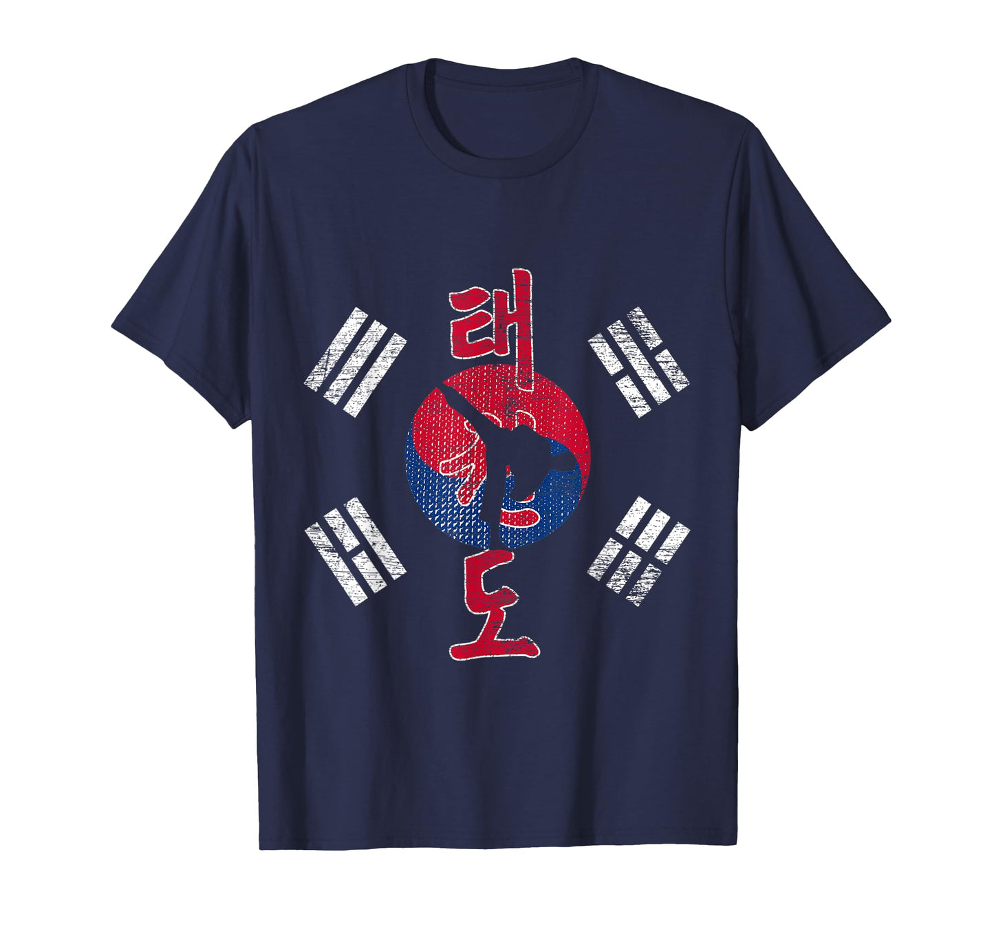 Korea Flag Martial Art Athlete Taekwondo T-Shirt