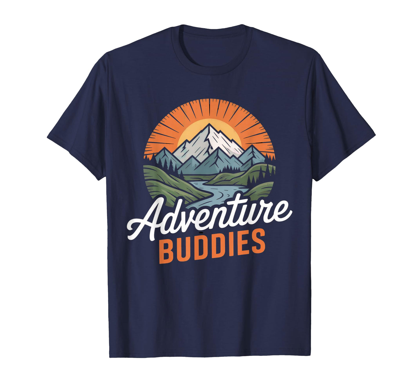 Adventure Buddies Couple Hiking Mountains nature Vintage T-Shirt