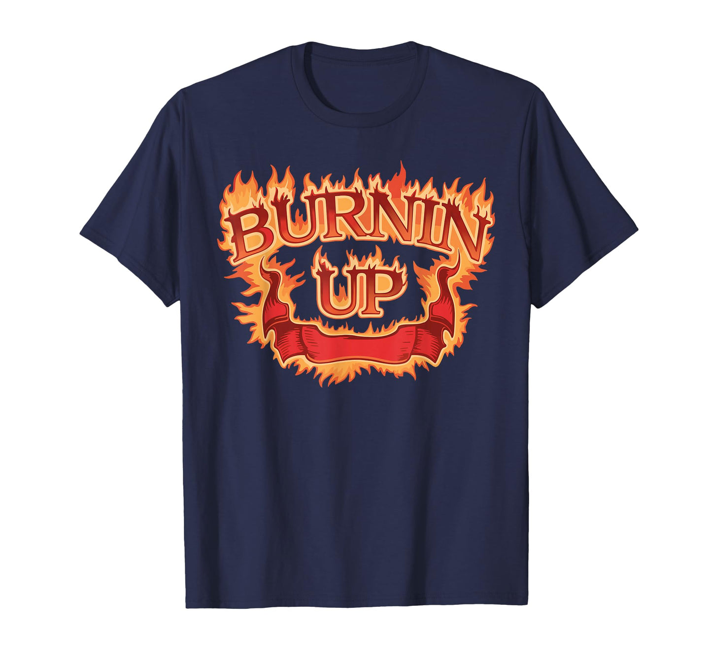 Burnin Up Flames Vintage T-Shirt