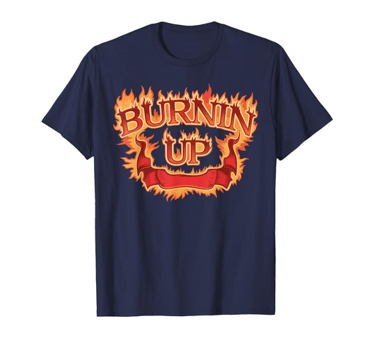 Burnin Up Flames Vintage T-Shirt