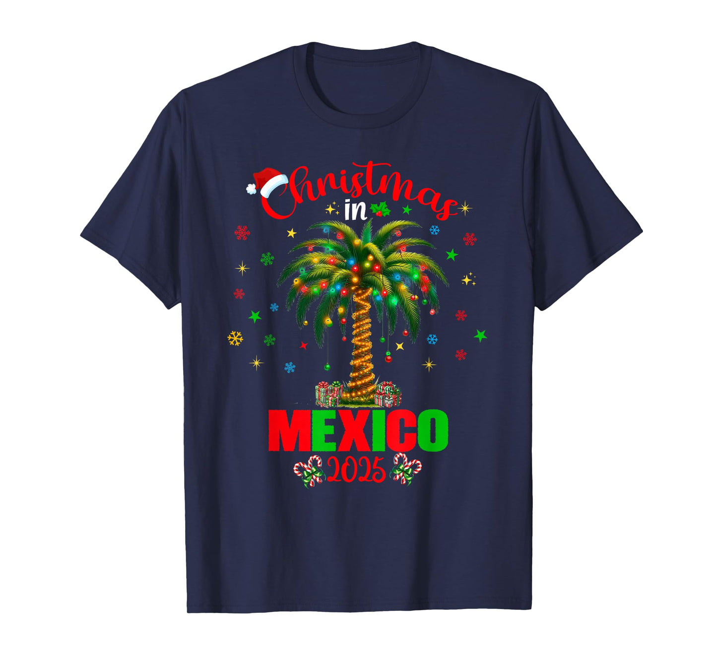 Mexico Cancun Cabo Christmas Trip Family Reunion Tropical T-Shirt
