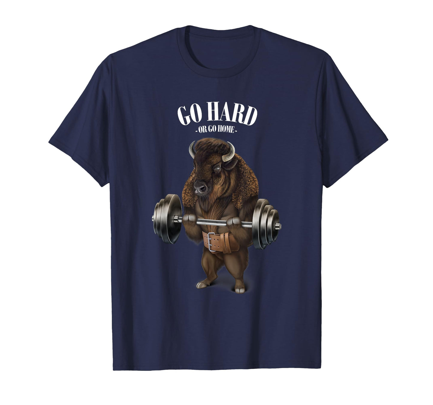Bison Buffalo Bull Weightlifting in Fitness Gym T-Shirt