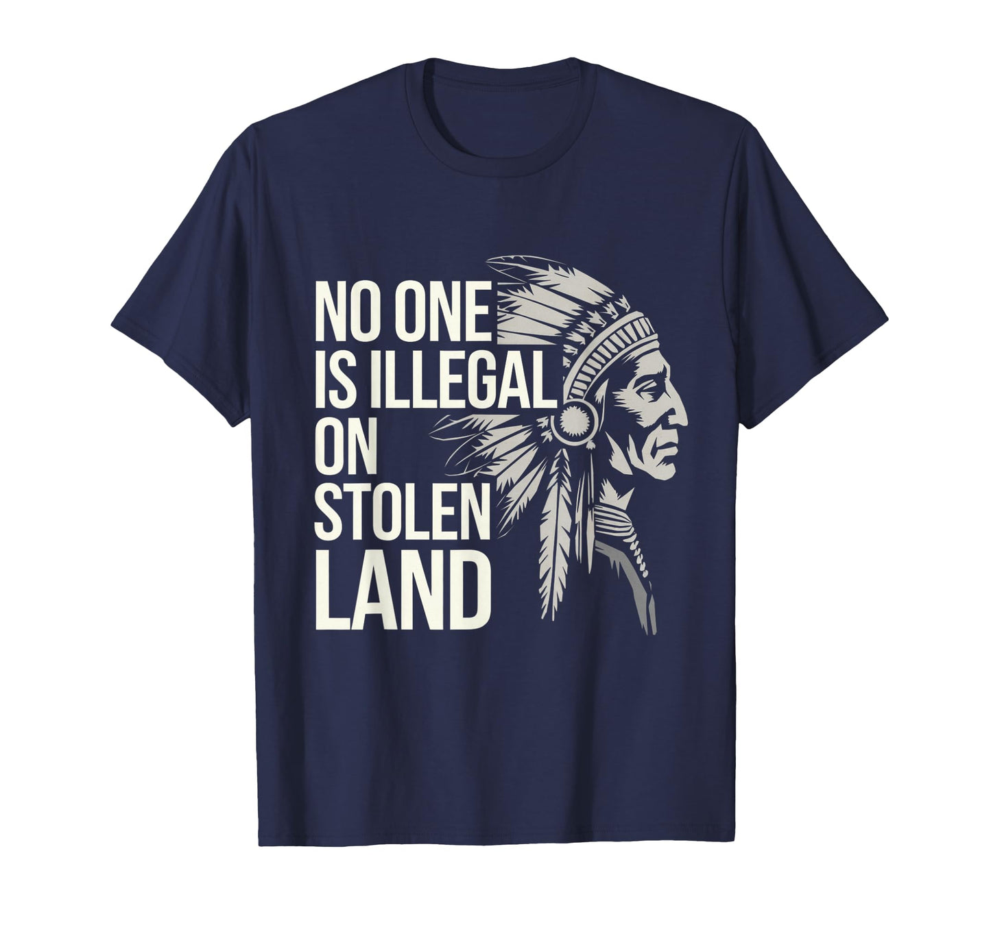 No One is Illegal On Stolen Land Native Americans Vintage T-Shirt