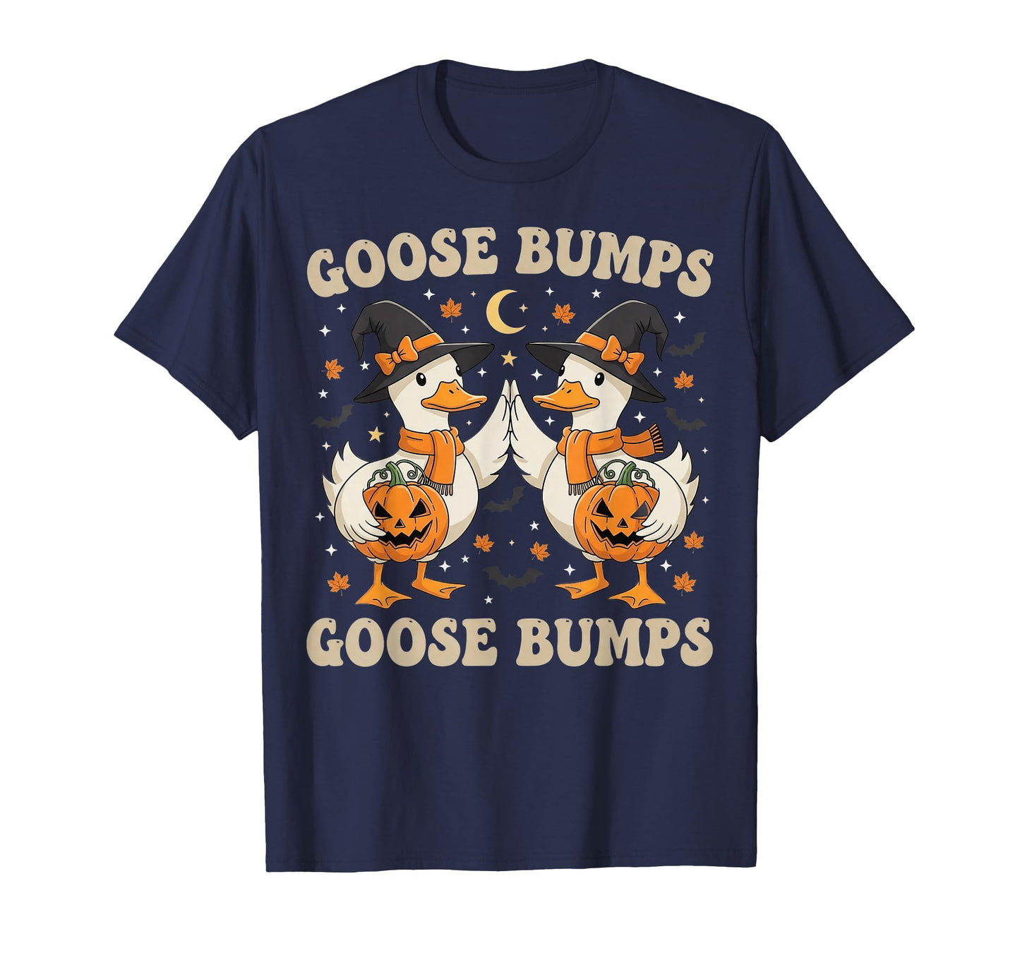 Goose Bumps Funny Halloween Geese Fist Bump T-Shirt