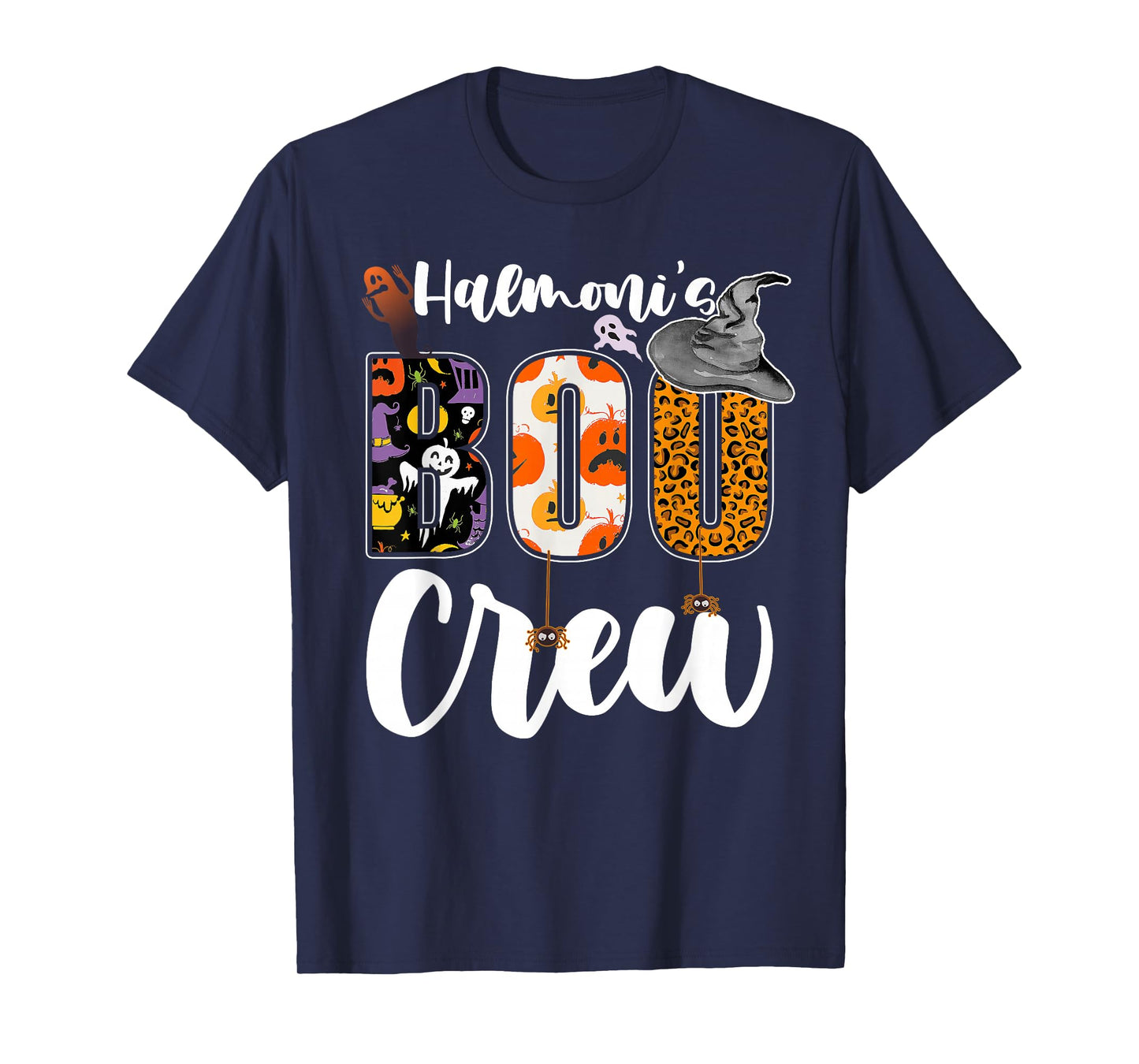 Halmoni's Boo Crew Halloween Grandma Grandkids Matching T-Shirt