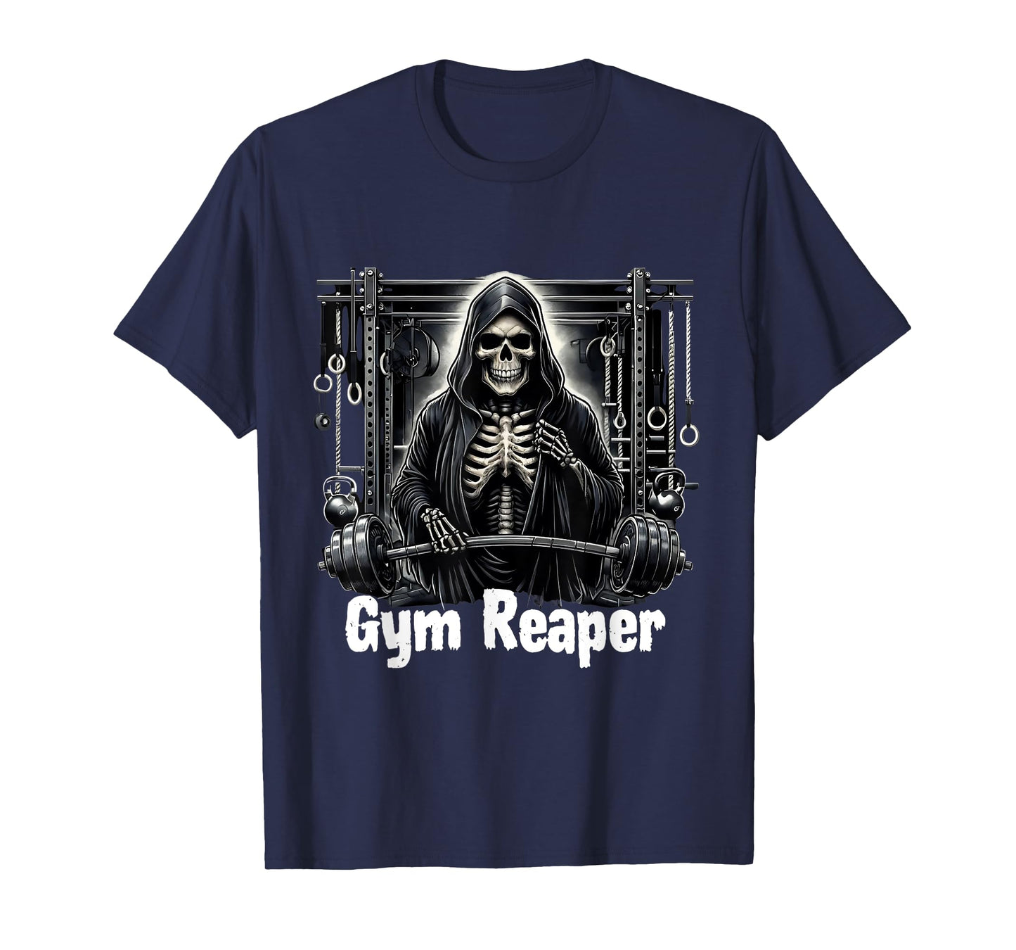 Funny Gym Reaper Workout Bodybuilding T-Shirt