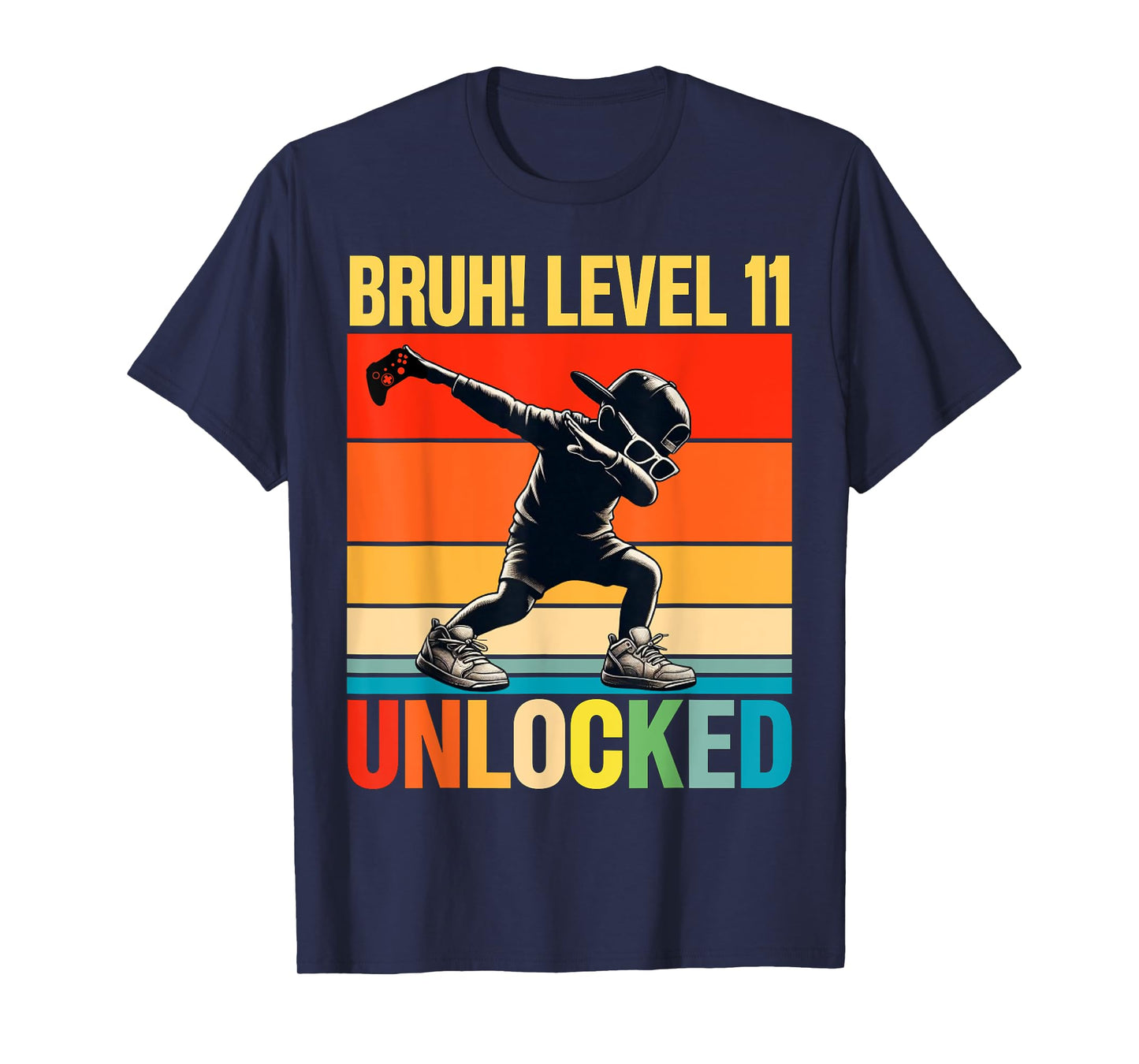 11 Year Old Birthday Dabbing Boy Bruh 11th level unlocked T-Shirt
