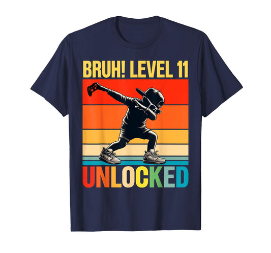 11 Year Old Birthday Dabbing Boy Bruh 11th level unlocked T-Shirt