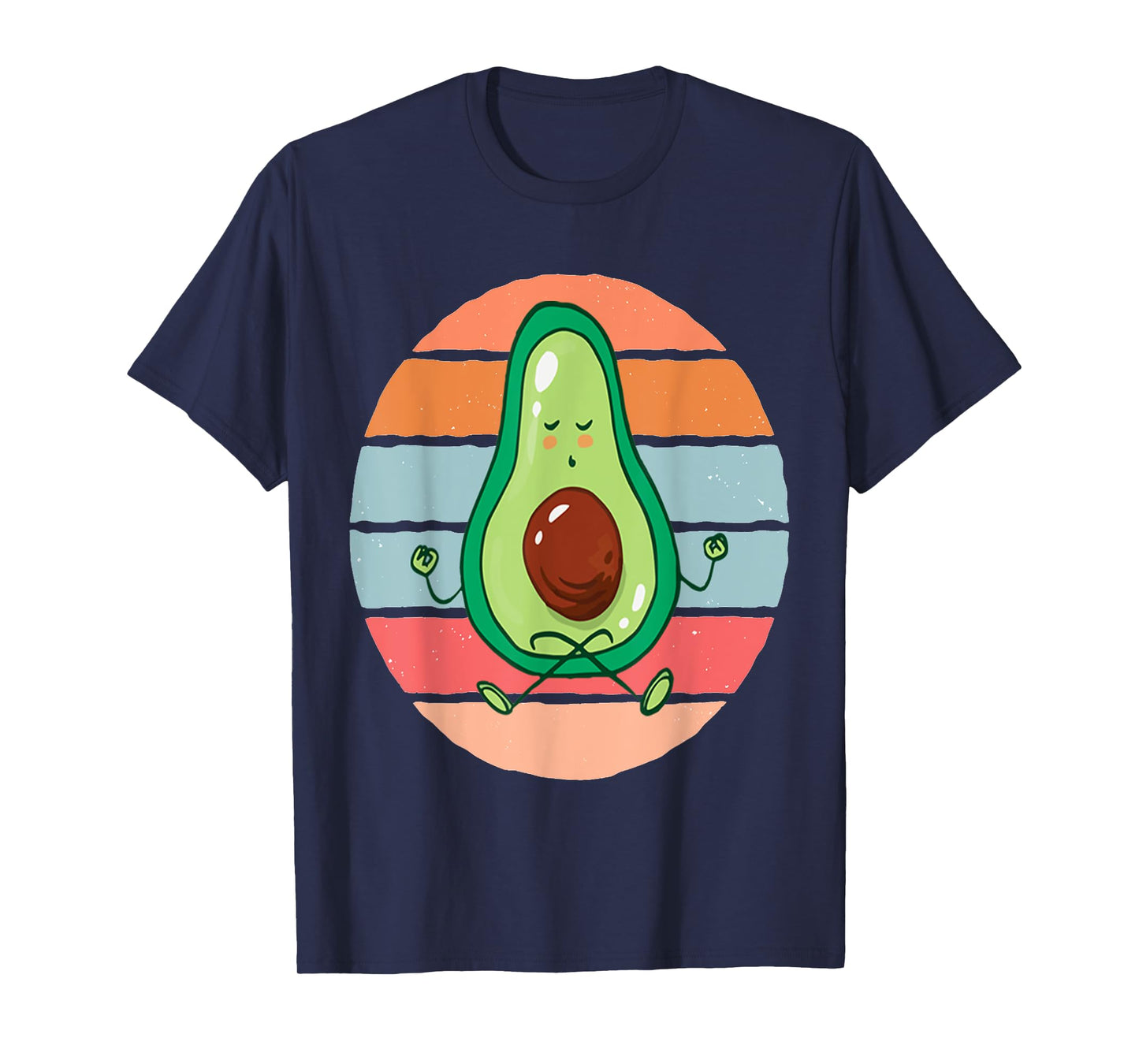 Funny Avocado Yoga Fitness Funny Exercising Gym Meditation T-Shirt