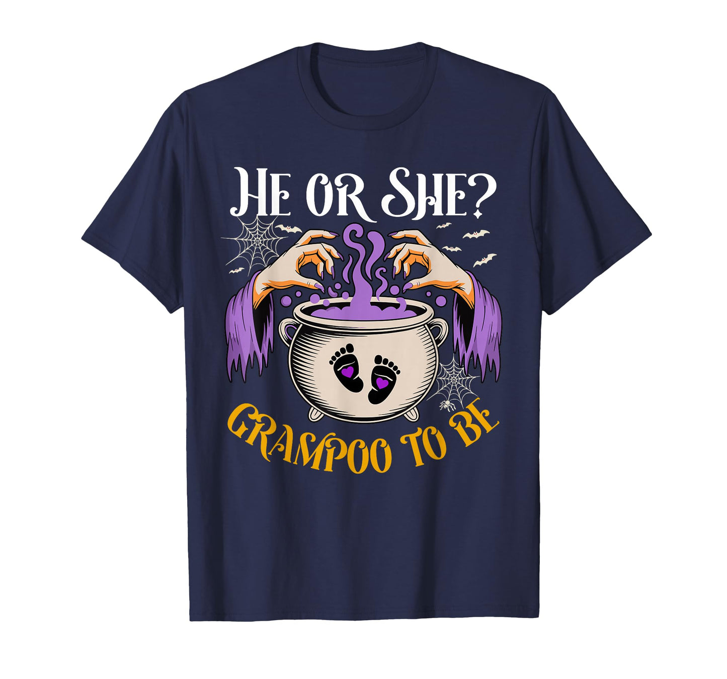 He Or She Grampoo to Be Baby Reveal Halloween Costume T-Shirt